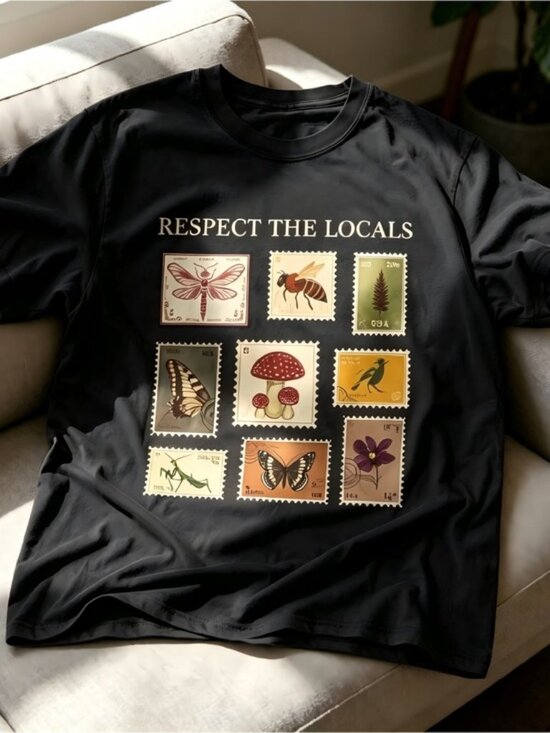 Carmen D Other - Respect the locals stamp graphic tee Women Men T-shirt unisex